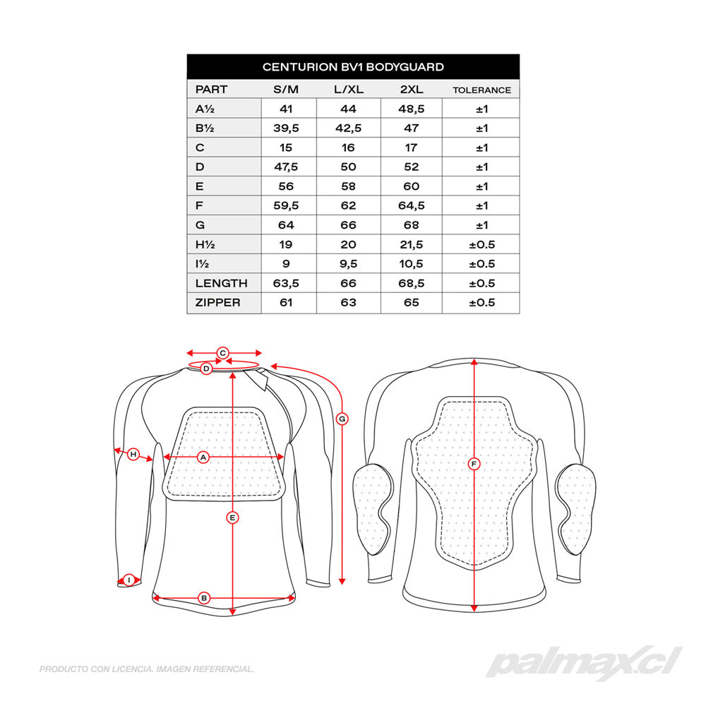 Protector integral manga larga modelo Centurión BV1 | UFO Plast